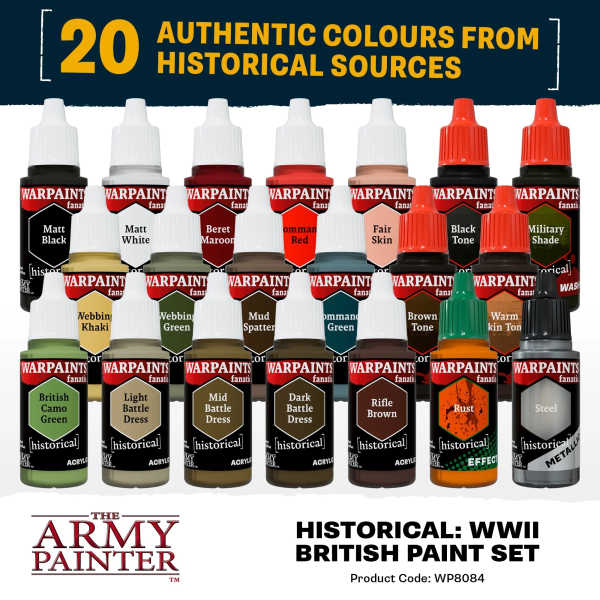 Army Painter - Fanatic: World War II British Paint Set